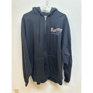 Mens One Eyed Jacks Zip Up Hoodie | Size 3XL | Sturgis